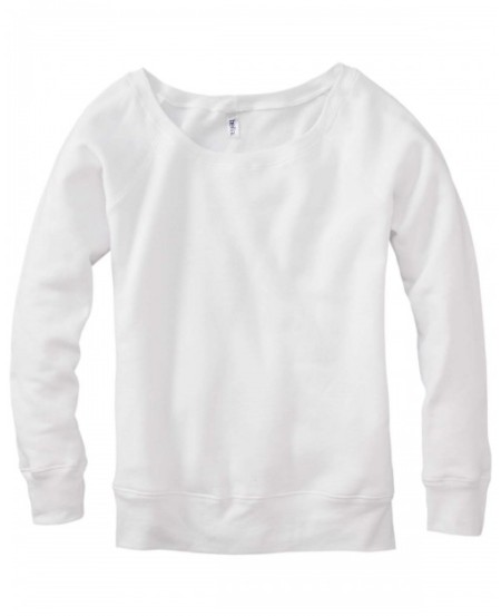 Bella + Canvas 7501   Ladies' Sponge Fleece Wide Neck Sweatshirt