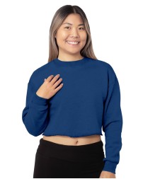 Bayside 7725 Ladies' USA Made Cropped Crewneck Sweatshirt