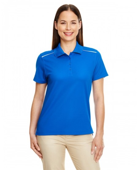 CORE365 78181R   Ladies' Radiant Performance Pique Polo with Reflective Piping