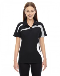 North End 78645   Ladies' Impact Performance Polyester Pique Colorblock Polo