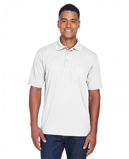 UltraClub 8210P   Adult Cool & Dry Mesh Pique Polo with Pocket