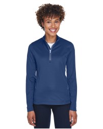 UltraClub 8230L Ladies' Cool  Dry Sport Quarter-Zip Pullover