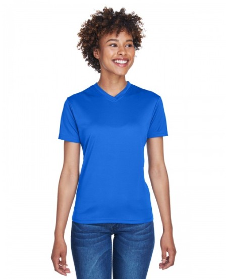 UltraClub 8400L   Ladies' Cool & Dry Sport V-Neck T-Shirt