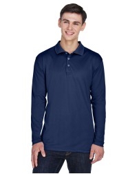 UltraClub 8405LS Adult Cool  Dry Sport Long-Sleeve Polo