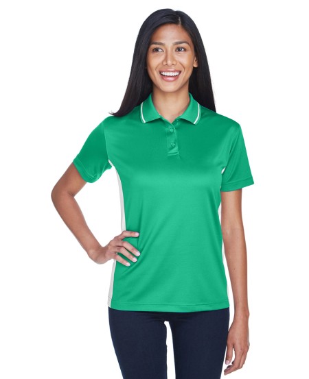 UltraClub 8406L Ladies' Cool  Dry Sport Two-Tone Polo