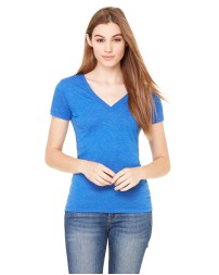 Bella  Canvas 8435 Ladies' Triblend Short-Sleeve Deep V-Neck T-Shirt