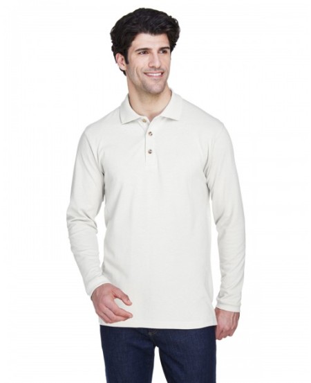 UltraClub 8532   Adult Long-Sleeve Classic Pique Polo