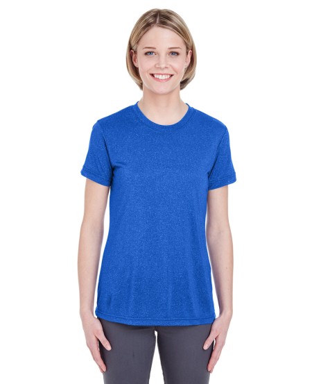 UltraClub 8619L Ladies' Cool  Dry Heathered Performance T-Shirt