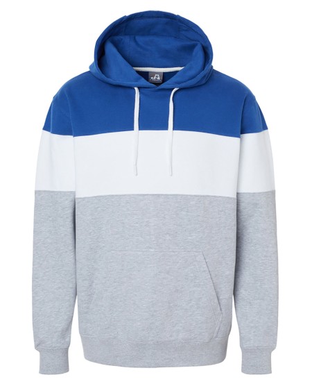 J America 8644JA   Men's Varsity Pullover Hooded Sweatshirt