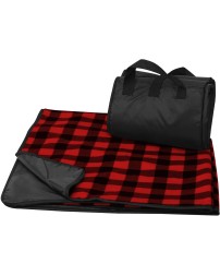 Liberty Bags 8702 FleeceNylon Plaid Picnic Blanket