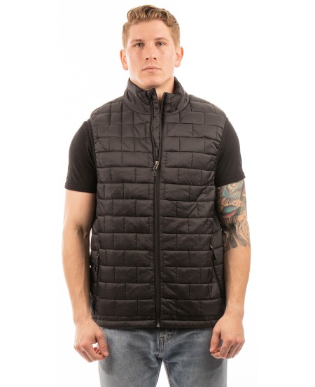 Burnside 8703BU   Adult Box Quilted Puffer Vest