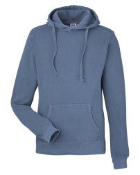 J America 8730JA Unisex Pigment Dyed Fleece Hooded Sweatshirt