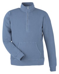 J America 8732JA Unisex Pigment Dyed Fleece Quarter-Zip