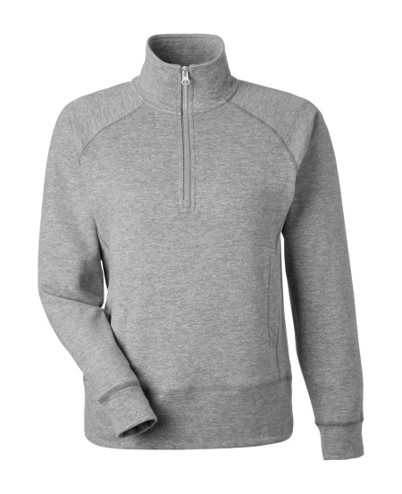 J America 8743JA Ladies' Electric Fleece Quarter-Zip