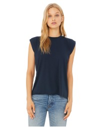 Bella  Canvas 8804 Ladies' Flowy Muscle T-Shirt with Rolled Cuff