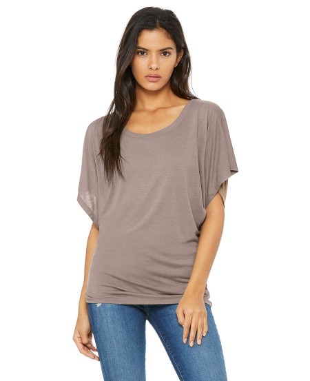 Bella  Canvas 8821 Ladies' Flowy Draped Sleeve Dolman T-Shirt