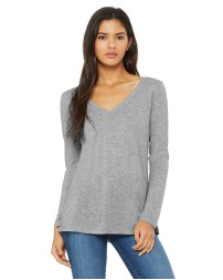 Bella  Canvas 8855 Ladies' Flowy Long-Sleeve V-Neck