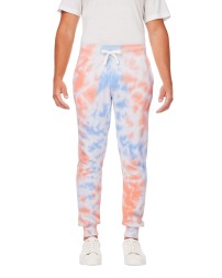 J America 8884JA   Adult Tie Dye Fleece Jogger