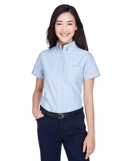 UltraClub 8973   Ladies' Classic Wrinkle-Resistant Short-Sleeve Oxford