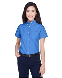 UltraClub 8973 Ladies' Classic Wrinkle-Resistant Short-Sleeve Oxford