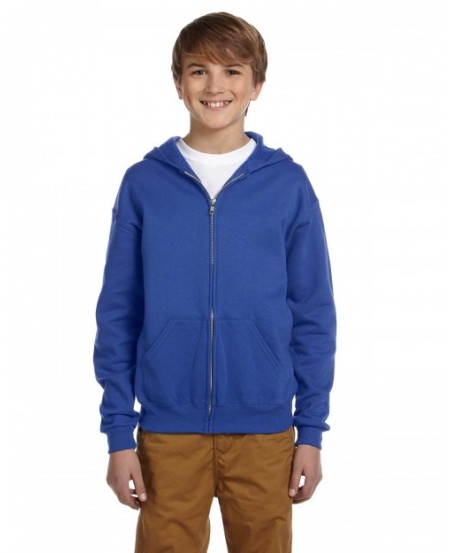 Jerzees 993B Youth NuBlend Fleece Full-Zip Hooded Sweatshirt