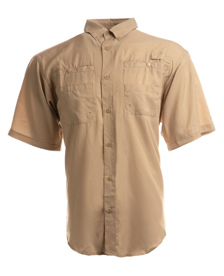 Burnside B2297 Men's Functional Short-Sleeve Fishing Shirt