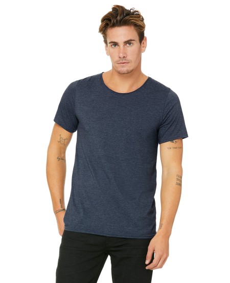 Bella  Canvas B3014 Men's Jersey Raw Neck T-Shirt