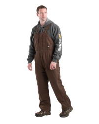 Berne B377 Men's Heartland Insulated Washed Duck Bib Overall