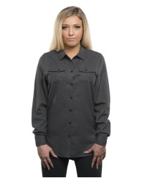 Burnside B5200 Ladies' Solid Flannel Shirt