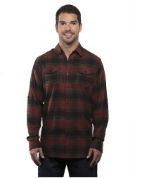 Burnside B8210 Men's Plaid Flannel Shirt