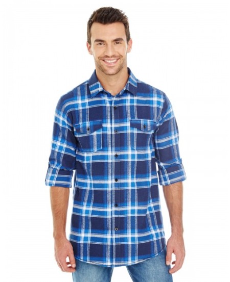 Burnside B8210   Men's Plaid Flannel Shirt