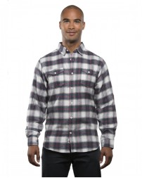 Burnside B8210   Men's Plaid Flannel Shirt