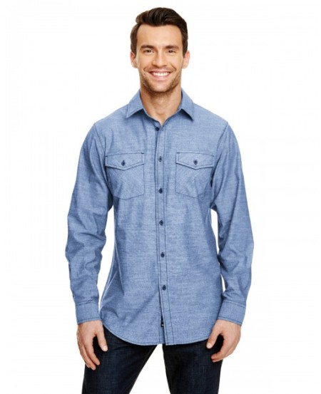 Burnside B8255   Mens Chambray Woven Shirt