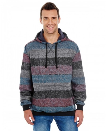 Burnside B8603   Men's Printed Stripe Marl Pullover