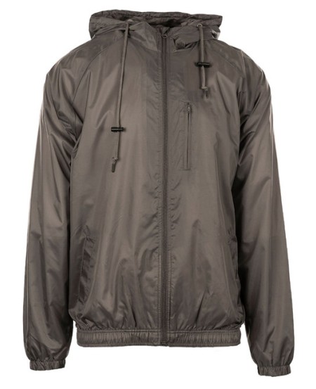 Burnside B9728   Men's Nylon Hooded Coaches Jacket