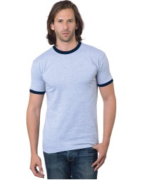 Bayside BA1801 Unisex USA Made Ringer T-Shirt