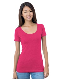 Bayside BA3405 Ladies' USA Made Wide Scoop Neck T-Shirt