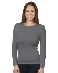 Bayside BA3420 Ladies' USA Made Long-Sleeve Thermal Shirt