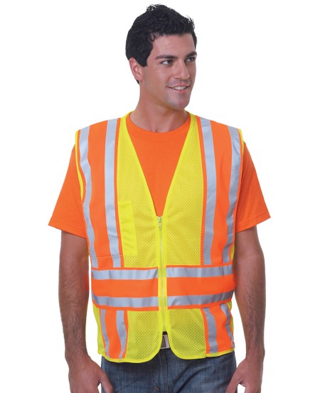 Bayside BA3787   Unisex ANSI Mesh Vest