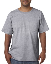 Bayside BA5070 Unisex USA Made Midweight Pocket T-Shirt