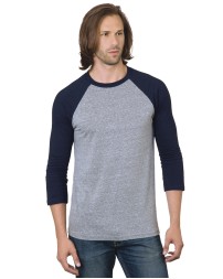 Bayside BA9525 Unisex Three-Quarter Sleeve Raglan T-Shirt