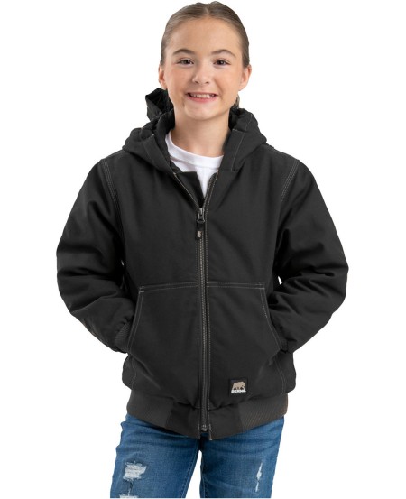 Berne BHJ61 Youth Highland Softstone Duck Hooded Jacket