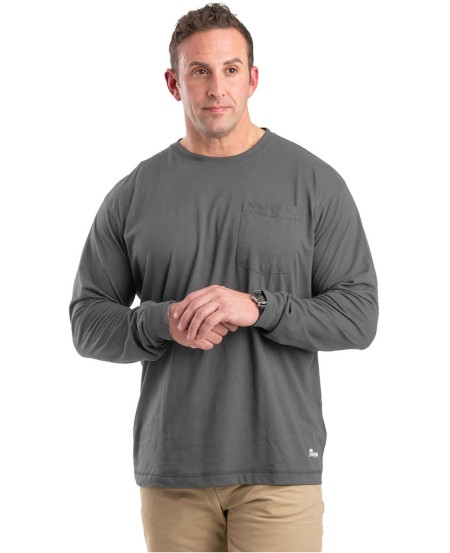 Berne BSM39   Unisex Performance Long-Sleeve Pocket T-Shirt