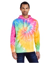 Tie-Dye CD877 Adult Tie-Dyed Pullover Hooded Sweatshirt