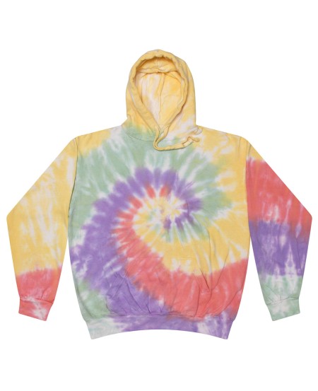 Tie-Dye CD877 Adult Tie-Dyed Pullover Hooded Sweatshirt