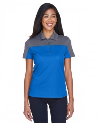 CORE365 CE101W   Ladies' Balance Colorblock Performance Pique Polo