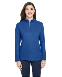 CORE365 CE405W Ladies' Fusion ChromaSoft Pique Quarter-Zip