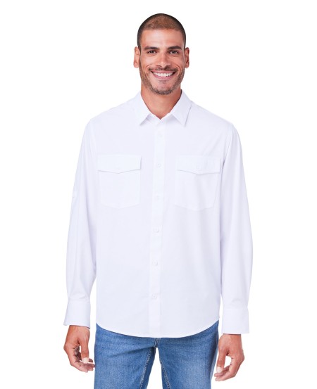 CORE365 CE510L Men's Ultra UVP Long-Sleeve Marina Shirt