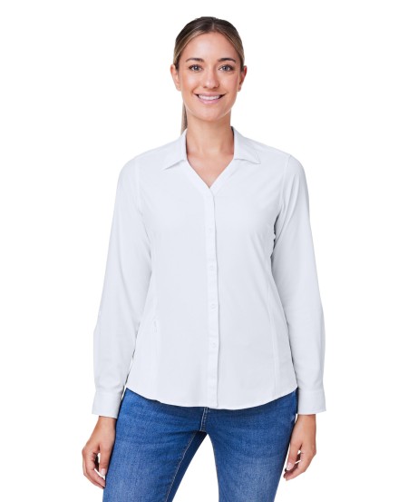 CORE365 CE510LW Ladies' Ultra UVP Long-Sleeve Marina Shirt