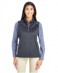 CORE365 CE709W   Ladies' Techno Lite Three-Layer Knit Tech-Shell Quarter-Zip Vest